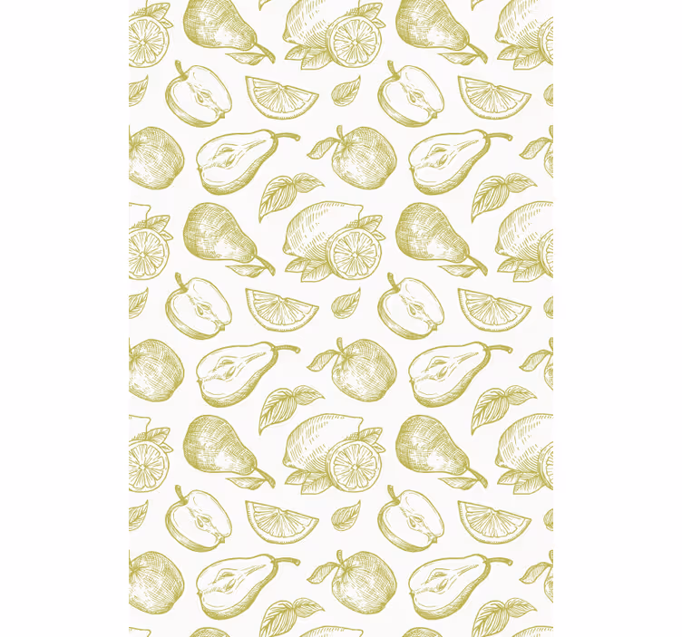 Toile fenêtre fruits et légumes fraîcheur des agrumes - TenStickers