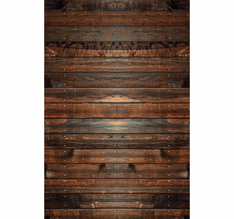 Store rustique en bois brun foncé - TenStickers
