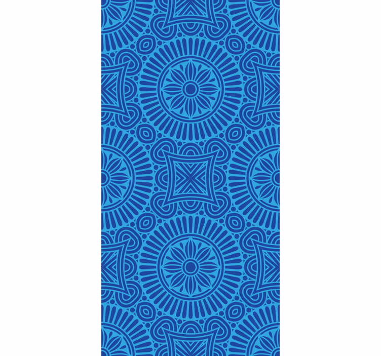 Mandala tons bleus zen store - TenStickers