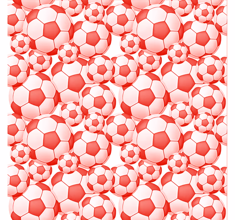 Toile fenêtre football motif ballon de foot - TenStickers