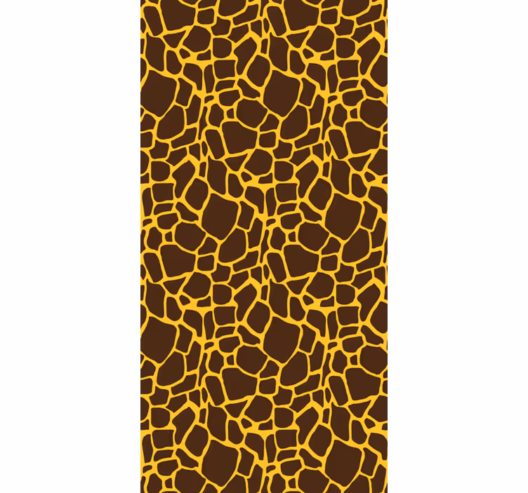 Toile fenêtre animal motif girafe - TenStickers