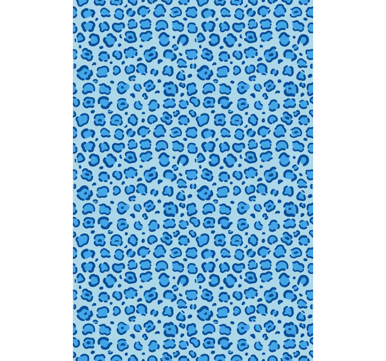 Toile fenêtre animal motif tacheté bleu - TenStickers