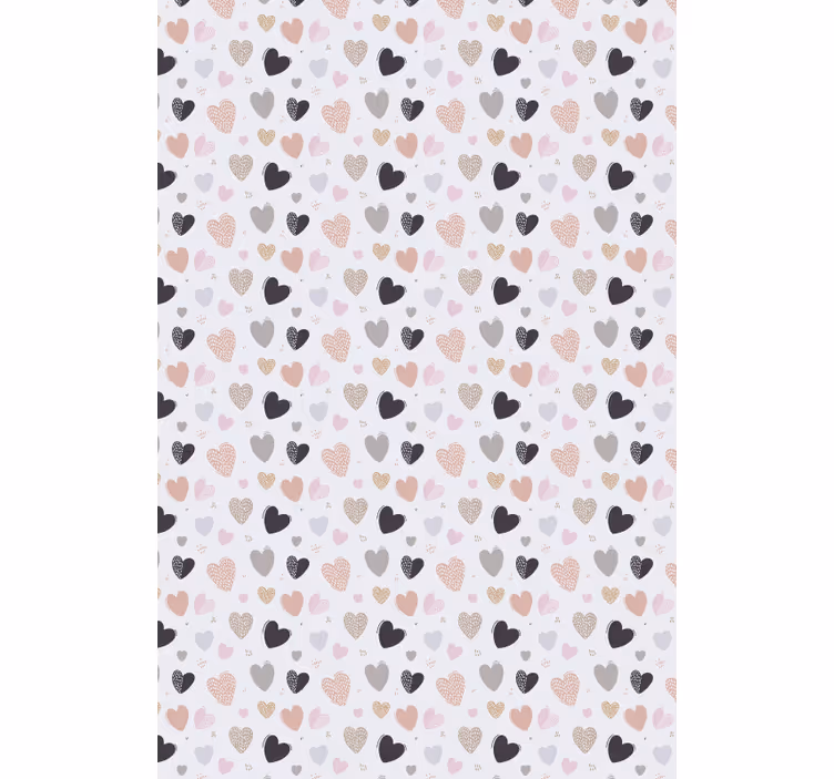 Store petits cœurs couleurs pastel - TenStickers