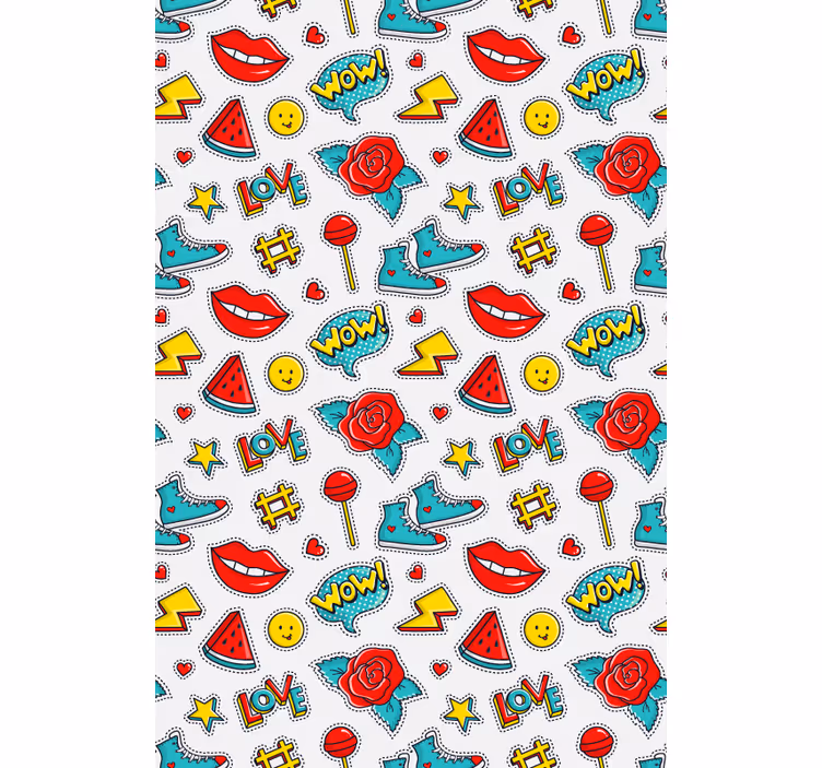 Toile fenêtre amusant modèles de culture pop - TenStickers