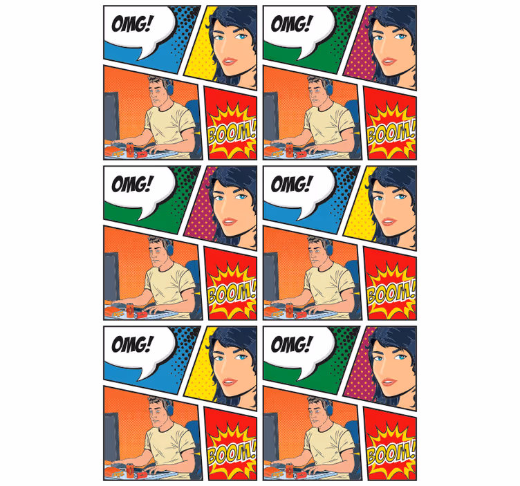 Stores monstres store roulant gamer fun geek - TenStickers