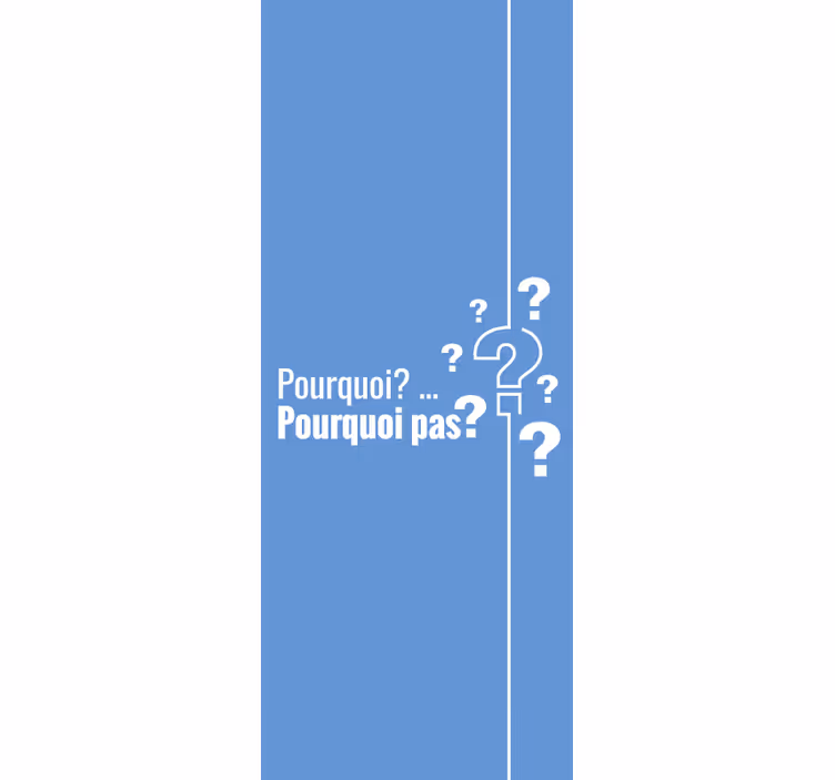 Stores pour jeunes Conception de texte de question - TenStickers
