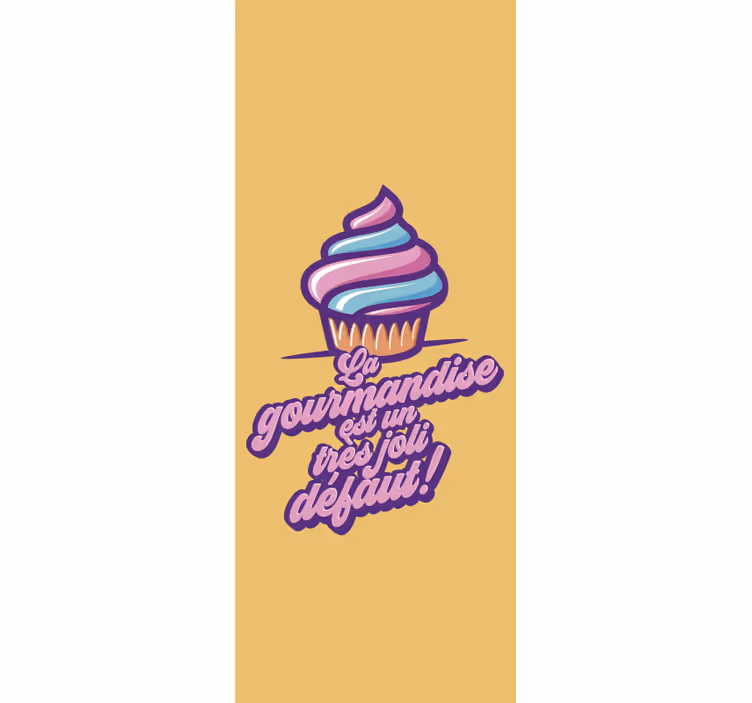 Stores salle à manger Conception avec un petit gâteau - TenStickers