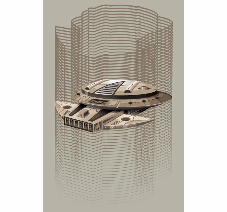 Stores monstres Vaisseau spatial - TenStickers