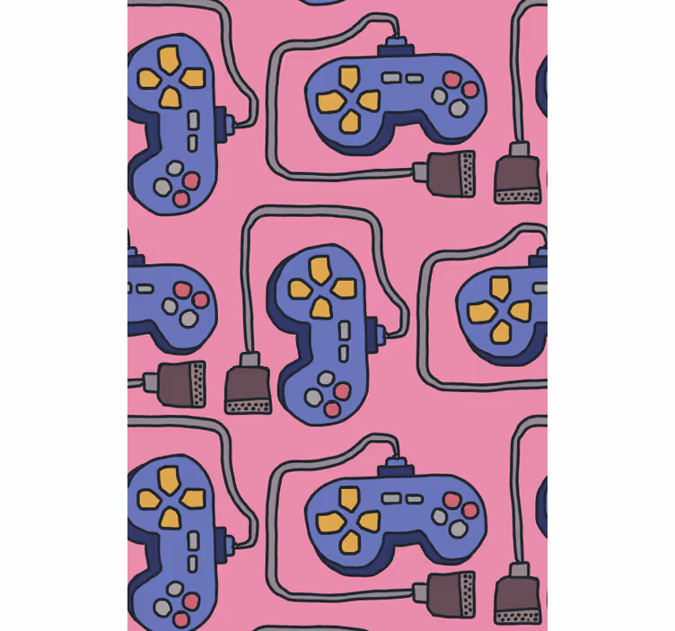 Toile fenêtre geek contrôleurs de jeux vidéo - TenStickers