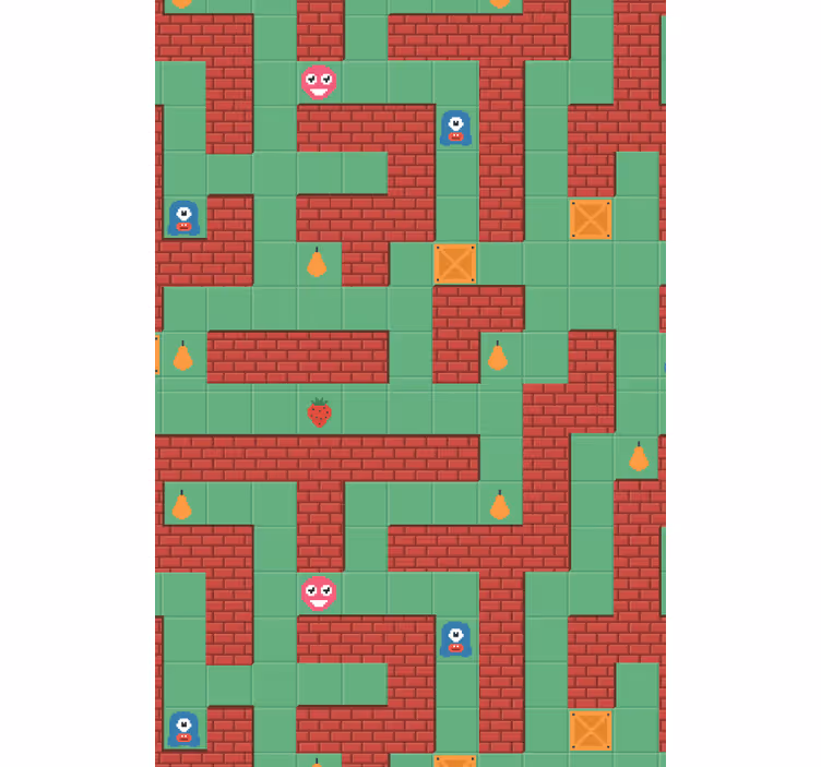 Toile fenêtre amusant aventure de créature de labyrinthe - TenStickers
