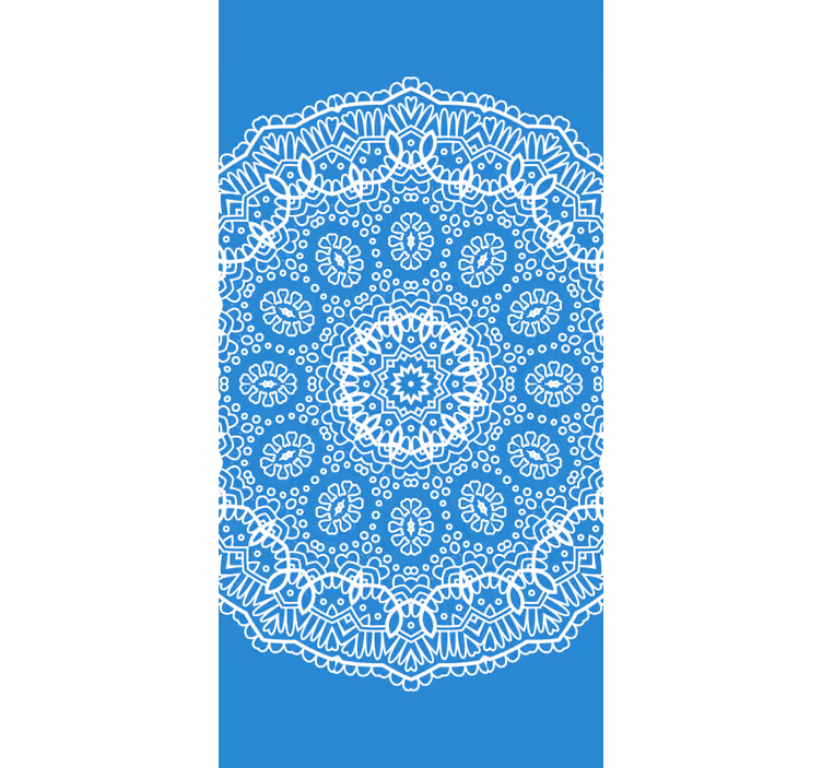 Toile fenêtre dessin motif de dentelle mandala - TenStickers