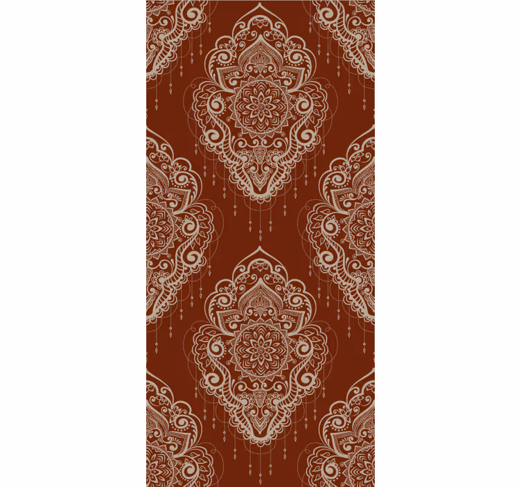 Toile fenêtre dessin conception de mandala orné - TenStickers