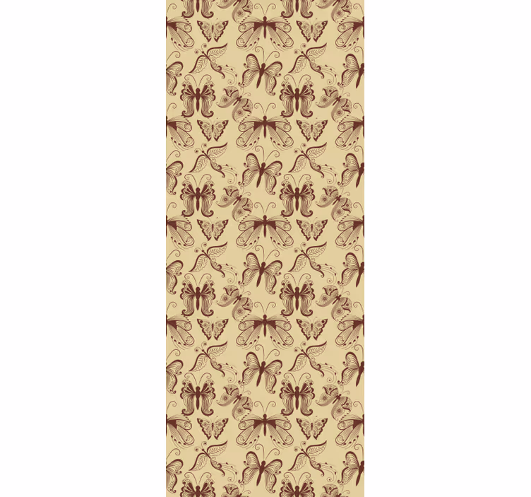 Toile fenêtre papillon motif papillon complexe - TenStickers