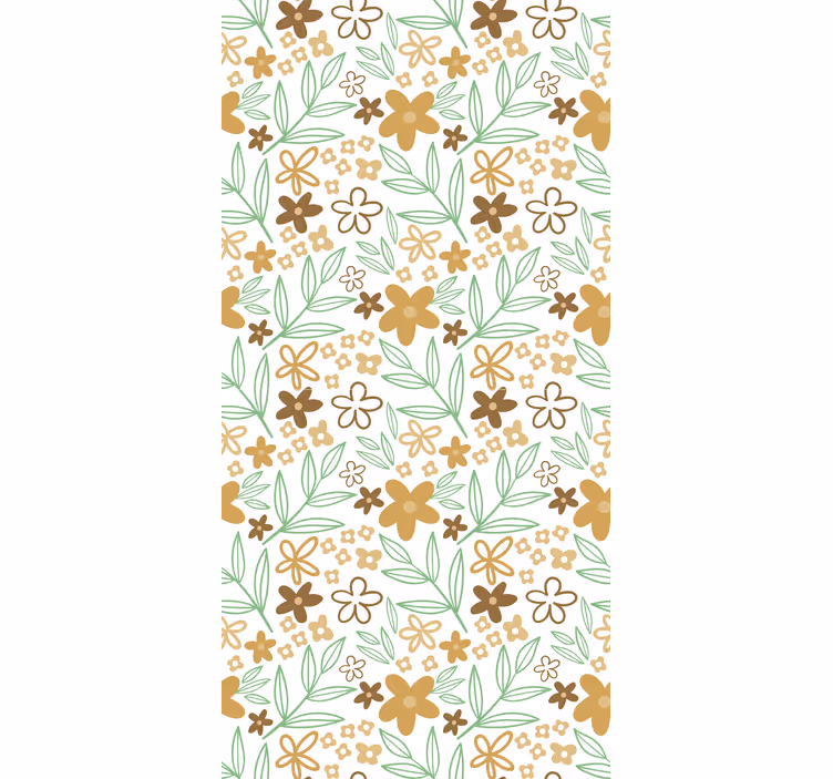 Toile fenêtre fleurs et plantes conception de motifs floraux - TenStickers