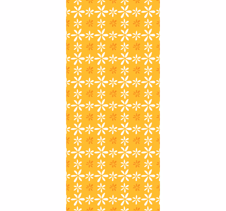 Toile fenêtre fleurs et plantes motif fleuri de soleil - TenStickers