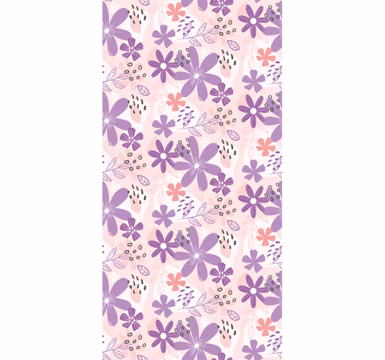Toile fenêtre papillon cascade florale de papillons - TenStickers