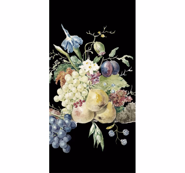 Toile fenêtre fruits et légumes affichage verger - TenStickers