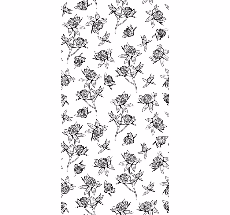 Toile fenêtre fleurs et plantes motif botanique - TenStickers