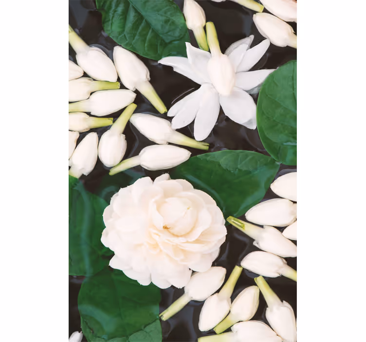 Toile fenêtre fleurs et plantes composition florale élégante - TenStickers