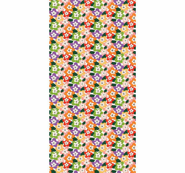 Toile fenêtre fleurs et plantes composition florale - TenStickers