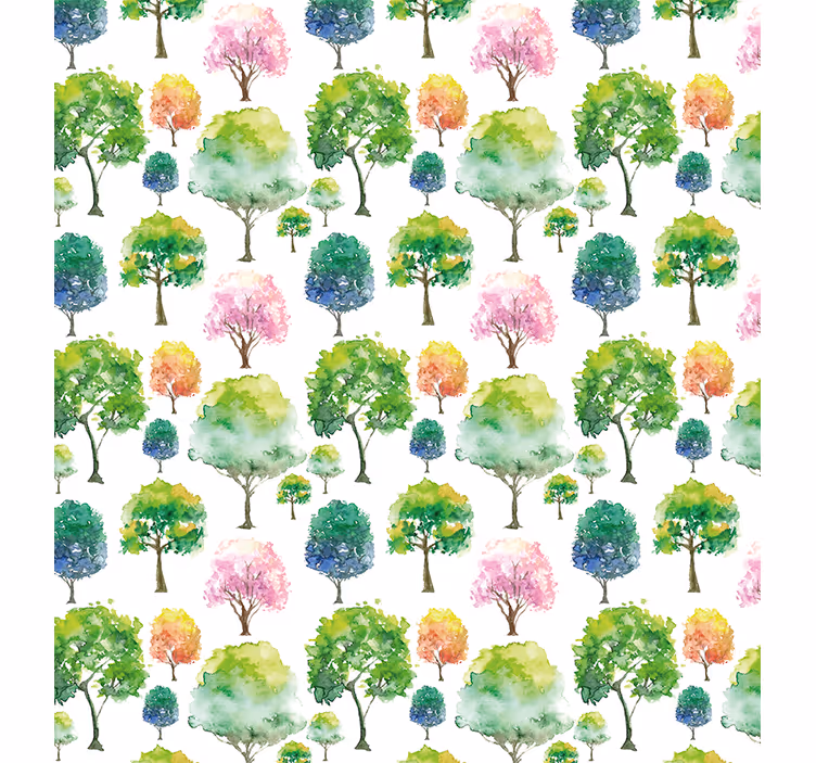 Stores arbres Arbres aquarelle - TenStickers