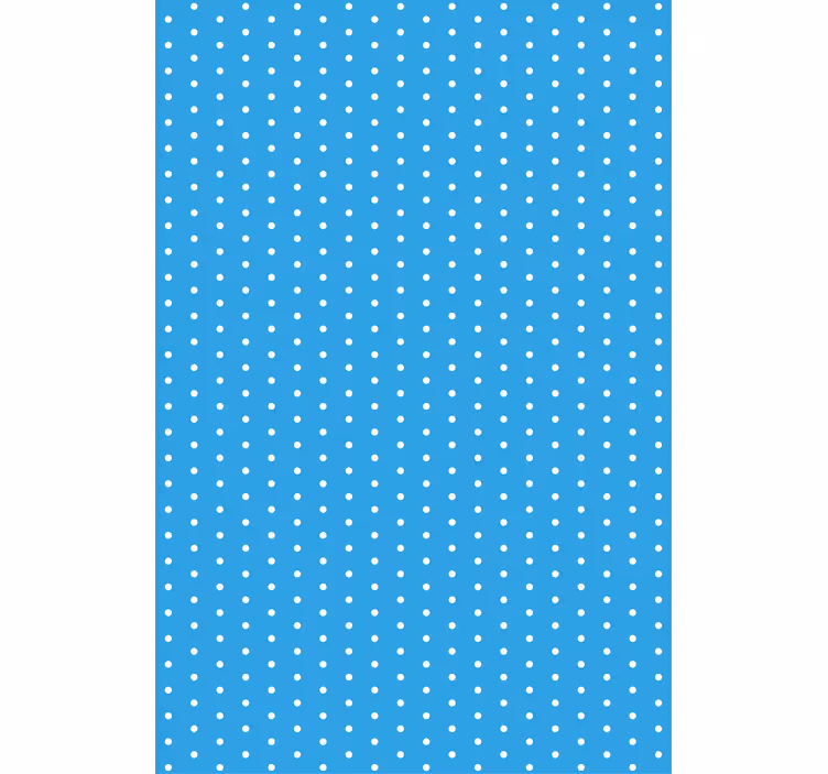Toile fenêtre bleu thème à pois - TenStickers