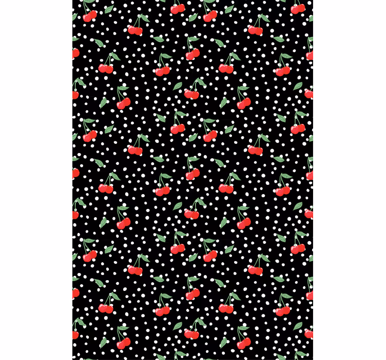 Toile fenêtre fruits et légumes thème des fleurs de cerisier - TenStickers