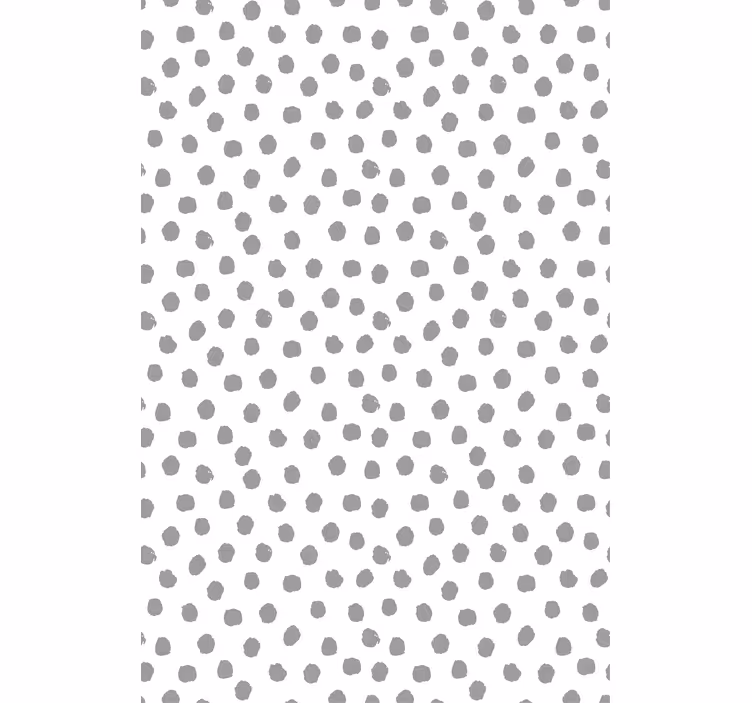 Toile fenêtre textures et motifs pois gris - TenStickers