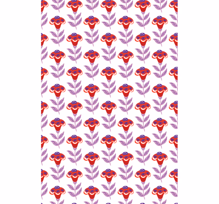 Toile fenêtre fleurs et plantes thème floral vibrant - TenStickers