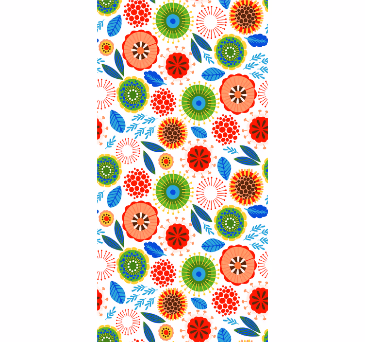 Stores fleurs Vernis multicolore - TenStickers