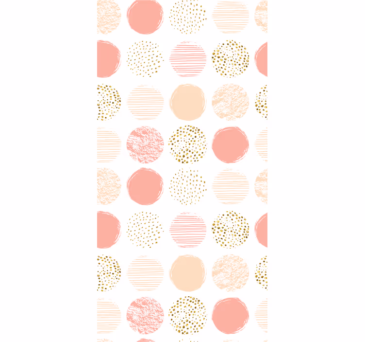 Toile fenêtre moderne variété de points pastel - TenStickers
