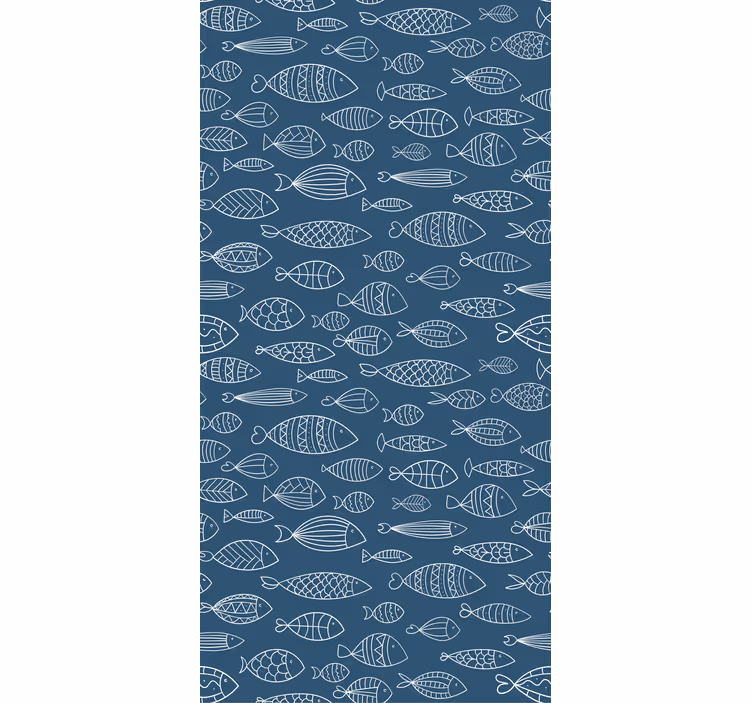 Toile fenêtre animaux motif de poisson - TenStickers