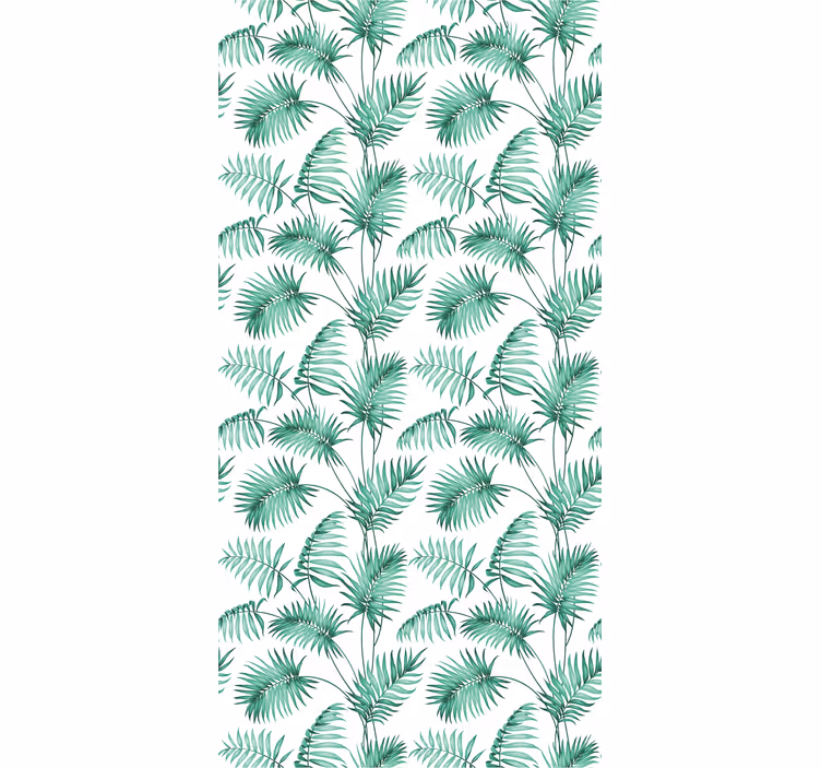 Toile fenêtre fleurs et plantes feuillage vert luxuriant - TenStickers