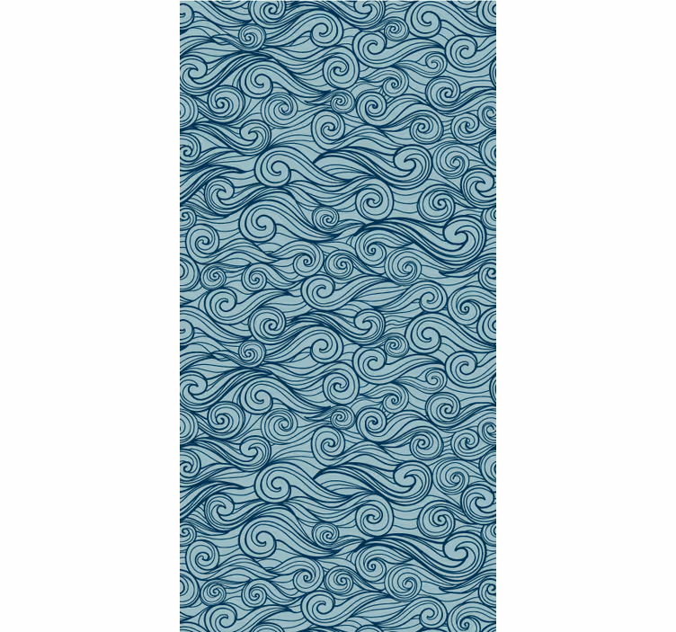 Toile fenêtre textures et motifs vagues fluides - TenStickers