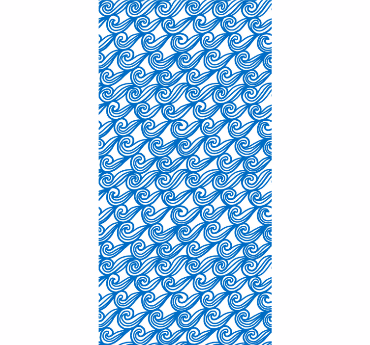 Toile fenêtre textures et motifs motif de vagues fluides - TenStickers
