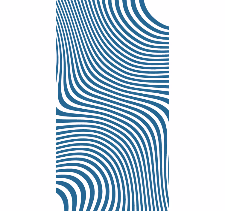 Toile fenêtre textures et motifs motif à rayures fluides - TenStickers