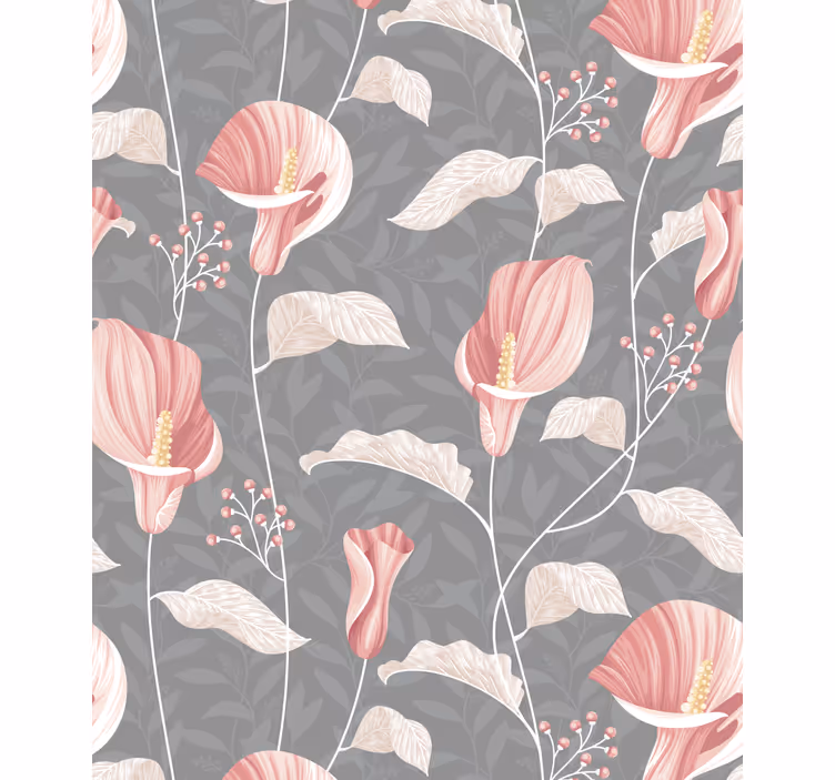 Toile fenêtre fleurs et plantes arrangement floral élégant - TenStickers