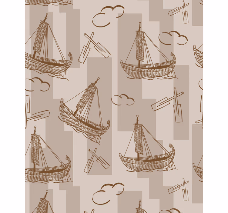 Stores avec des dessins Navires tirés - TenStickers