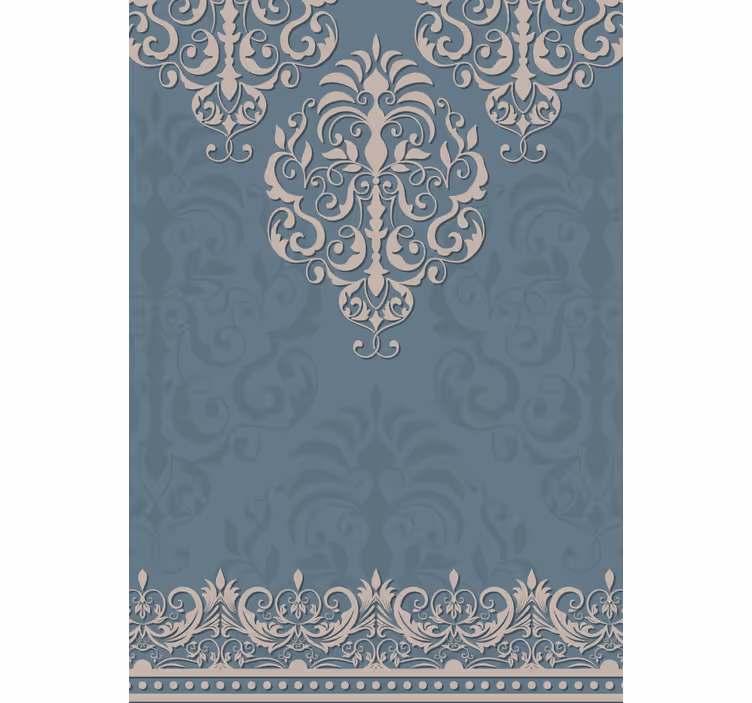 Toile fenêtre élégante motif damassé intemporel - TenStickers