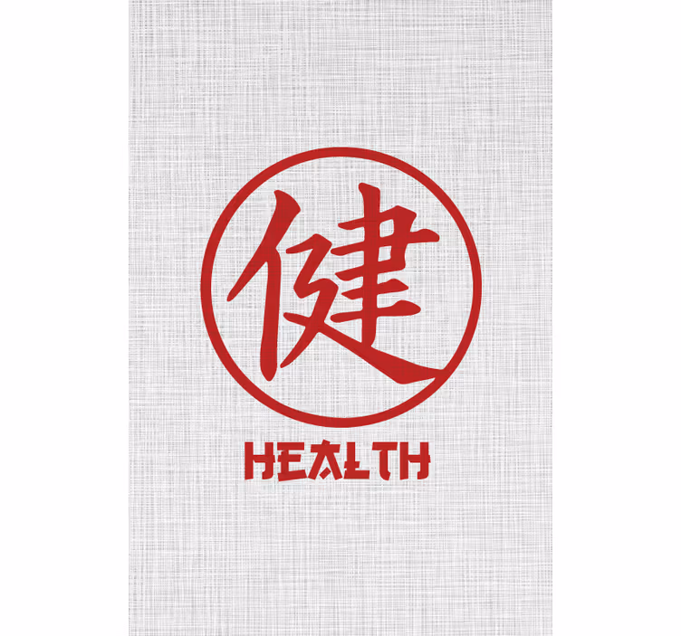 Toile fenêtre avec phrase encouragement à une vie saine - TenStickers