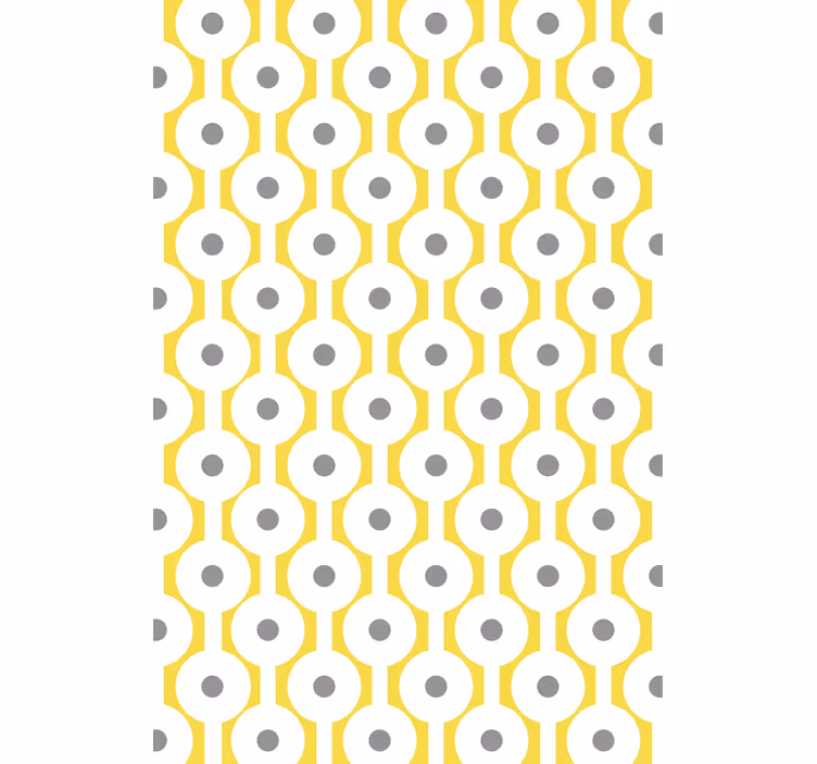 Toile fenêtre moderne motif circulaire géométrique - TenStickers