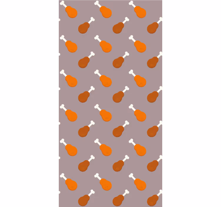 Toile fenêtre original motif de pilon de poulet - TenStickers