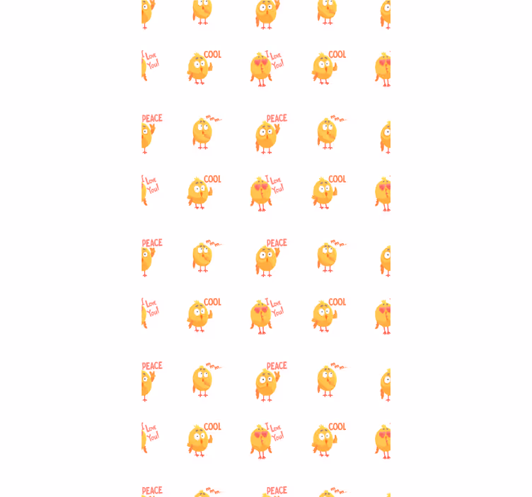 Toile fenêtre animaux expressions d'oiseaux mignons - TenStickers