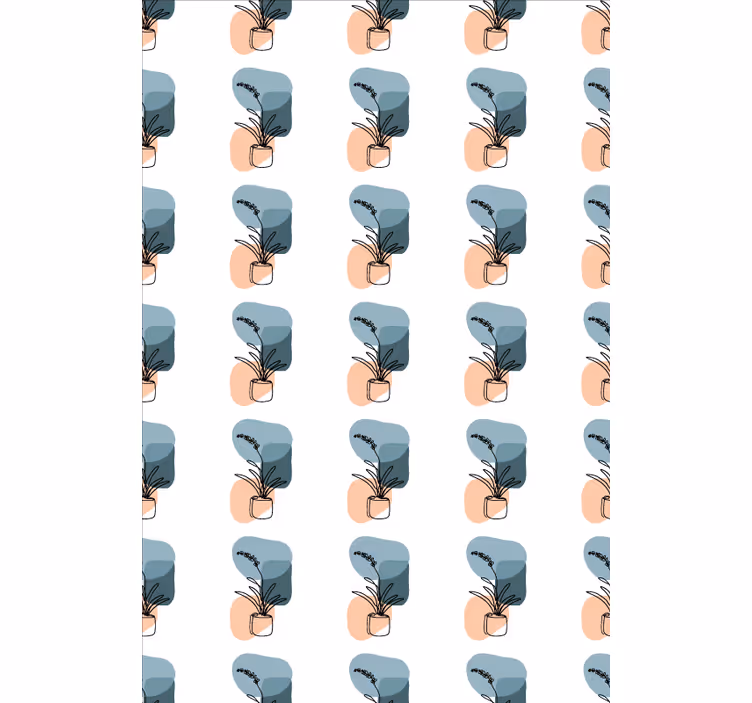 Toile fenêtre fleur conception d'orchidées minimalistes - TenStickers
