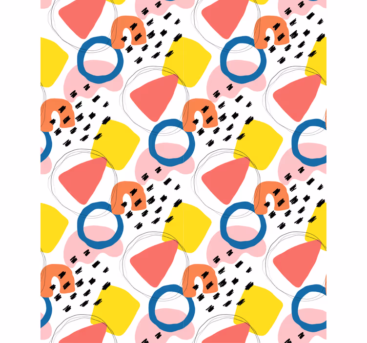 Toile fenêtre moderne motifs géométriques originaux - TenStickers