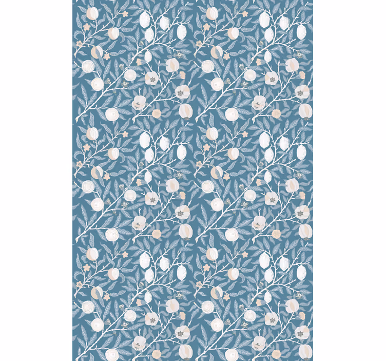 Toile fenêtre fleurs et plantes design branches florales - TenStickers