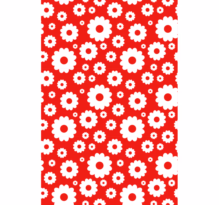 Toile fenêtre fleur ravissant motif botanique - TenStickers