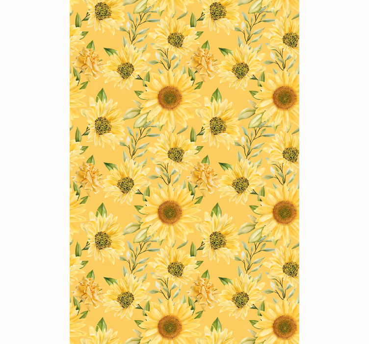 Stores fleurs Gros pétales de tournesol - TenStickers