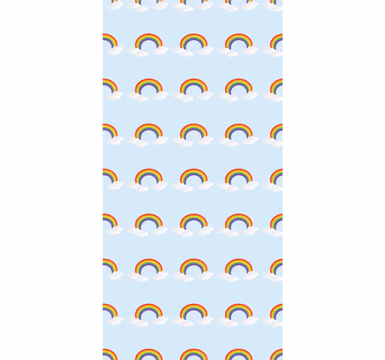 Stores enfants Arc-en-ciel et nuages colorés - TenStickers