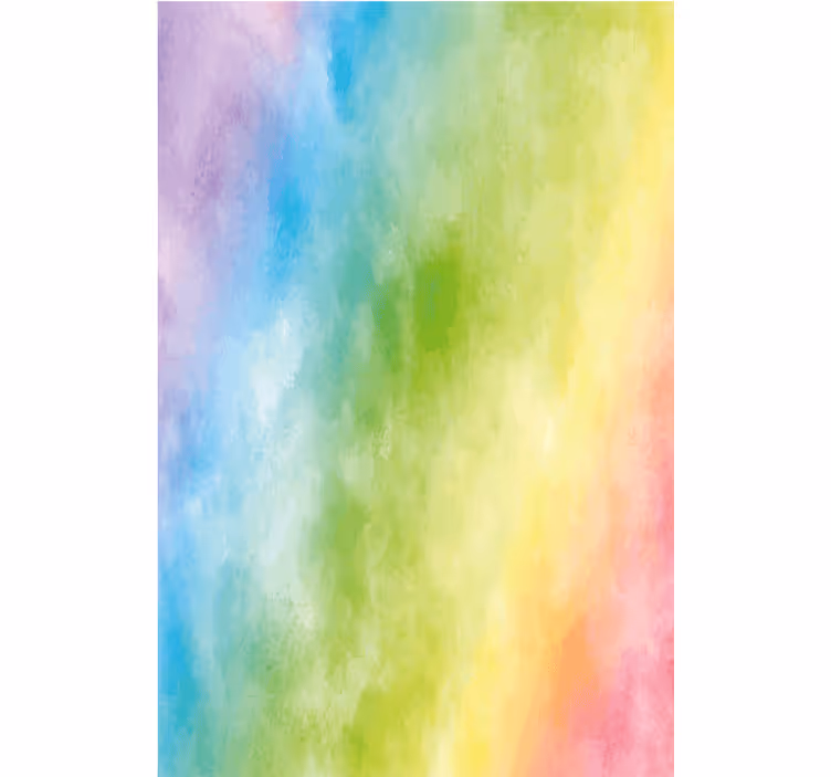Toile fenêtre textures et motifs arc-en-ciel dégradé doux - TenStickers